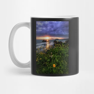 Flowers at Sunset Mug